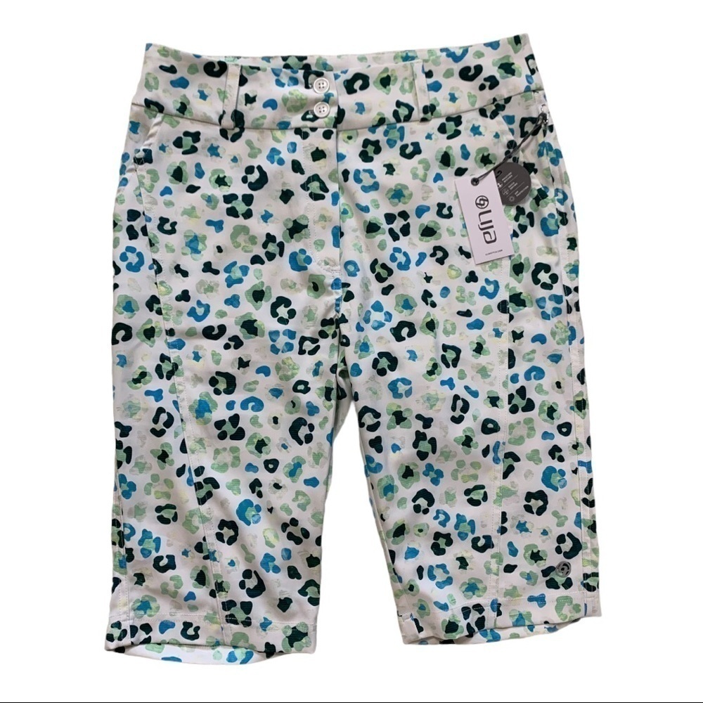 Lija Classic Bermuda Shorts in Leopard Print Sz. 4